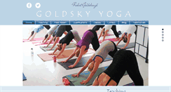 Desktop Screenshot of goldsky-yoga.com