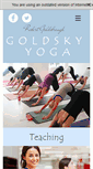 Mobile Screenshot of goldsky-yoga.com