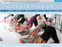 Tablet Screenshot of goldsky-yoga.com
